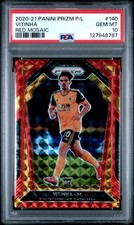 2020-21 Panini Prizm P/L #140 Vitinha Red Mosaic /159 RC rookie PSA 10 (pop 3)