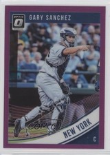 2018 Panini Donruss Optic Purple Prizm Gary Sanchez #116 s1i