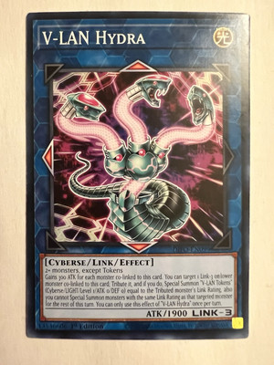 Yu-Gi-Oh! -  V-LAN Hydra - DIFO-EN099 - 1st Ed - NM Card Dimension Force