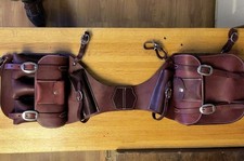 New Premium Leather Medicine Saddle Bag with ...