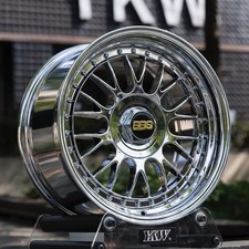 YKW BBS Style 2PC Split Alloy Wheels | Deep Dish | 4x108 17x8.5 ET20 CM 73.1