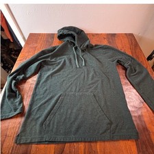 Mudo Collection Mens XXL Forest Green Pullover Hoodie Cotton Blend Marl Knit