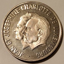 Luxembourg 1995 5 ECU Medal/Fantasy Coin Jean and Josephine-Charlotte