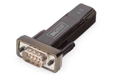 DIGITUS USB 2.0 to serial Converter, DSUB 9M incl. USB A Cable 80cm, FTDI chipse