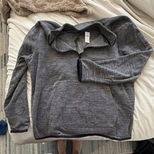 Banana Republic Performance Wear Men's Gray Mock Neck Pullover Sweatshirt XL