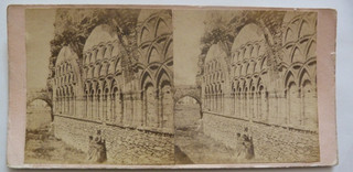 Stereoview of Wenlock Abbey Priory Shropshire