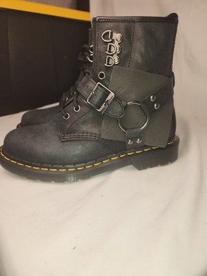 British Classic Motorcycle Style DR. MARTENS 1460 HDW HARNESS ANTIQUE PULL UP