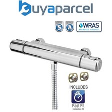 Triton Thermostatic Bar Mixer Shower Round Chrome Valve Only 150mm Fast Fit Kit