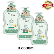 BZU BZU Botanical Essential Oil Head-to-Toe Baby Wash 600ml x3