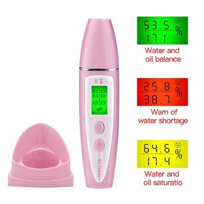LCD Digital Skin Moisture / Oil Content Analyzer Gesichtshautpflege-Tool