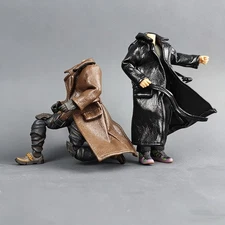 1：18 Action Figure Clothing - 3.75" Long Leather Windbreaker,BFS Acid Rain Toys
