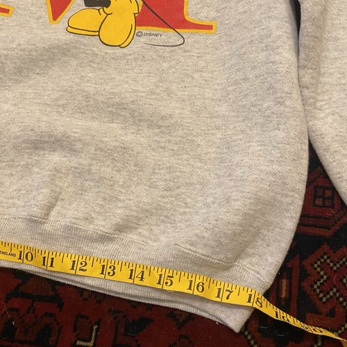 Vintage Hanes Mickey Mouse Disney Gr. M Langarm Sweatshirt meliert grau - Bild 7 von 10