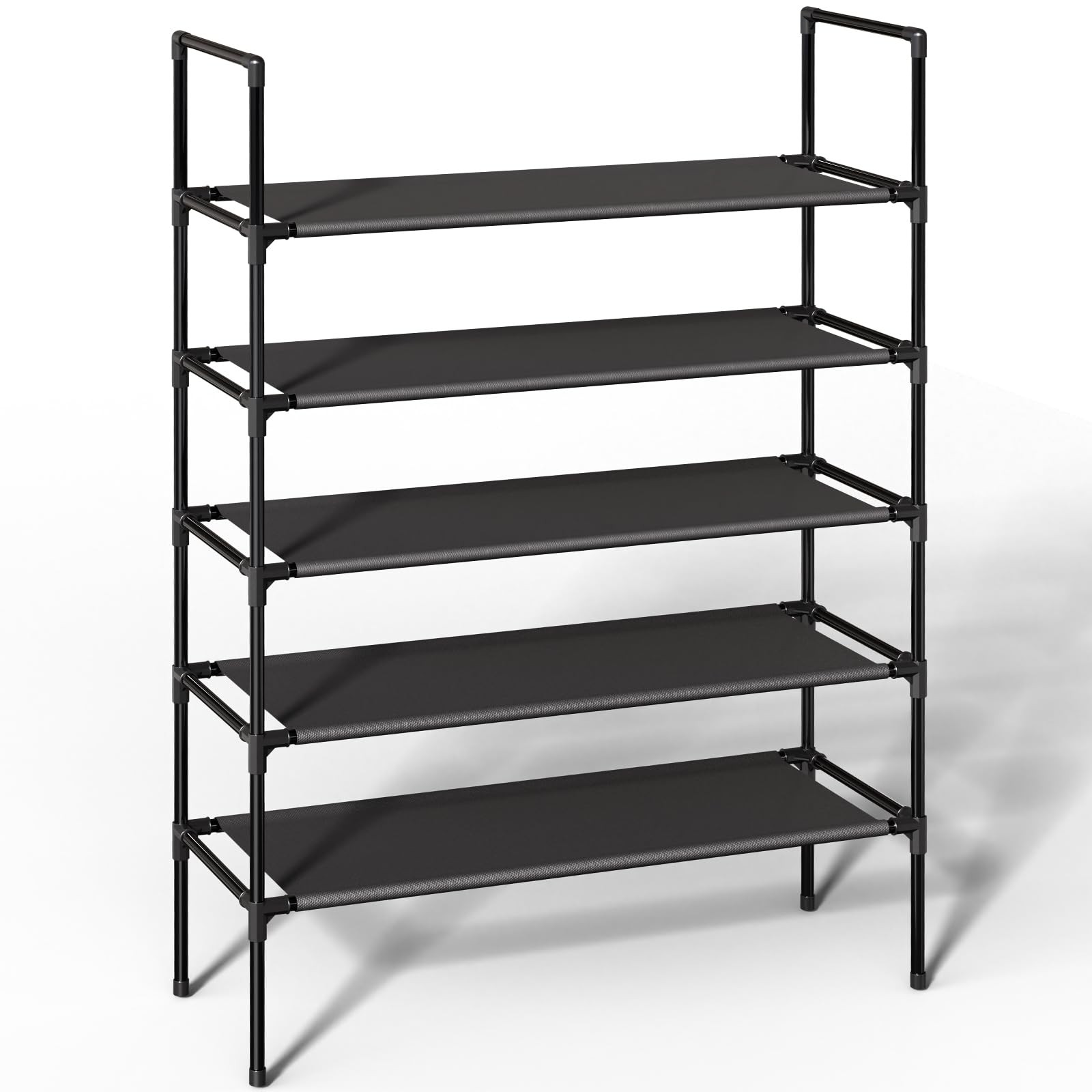5-Tier Non-Woven Fabric Shoe Rack Organizer for Closet Garage Storage