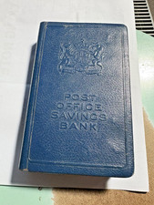 Post Office Savings Bank Money Box Collectable Blue Good Condition 