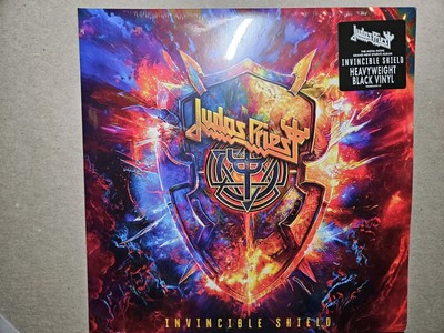 Judas Priest Invincible Shield 2LP Black Vinyl NEW SEALED Corner Damage 