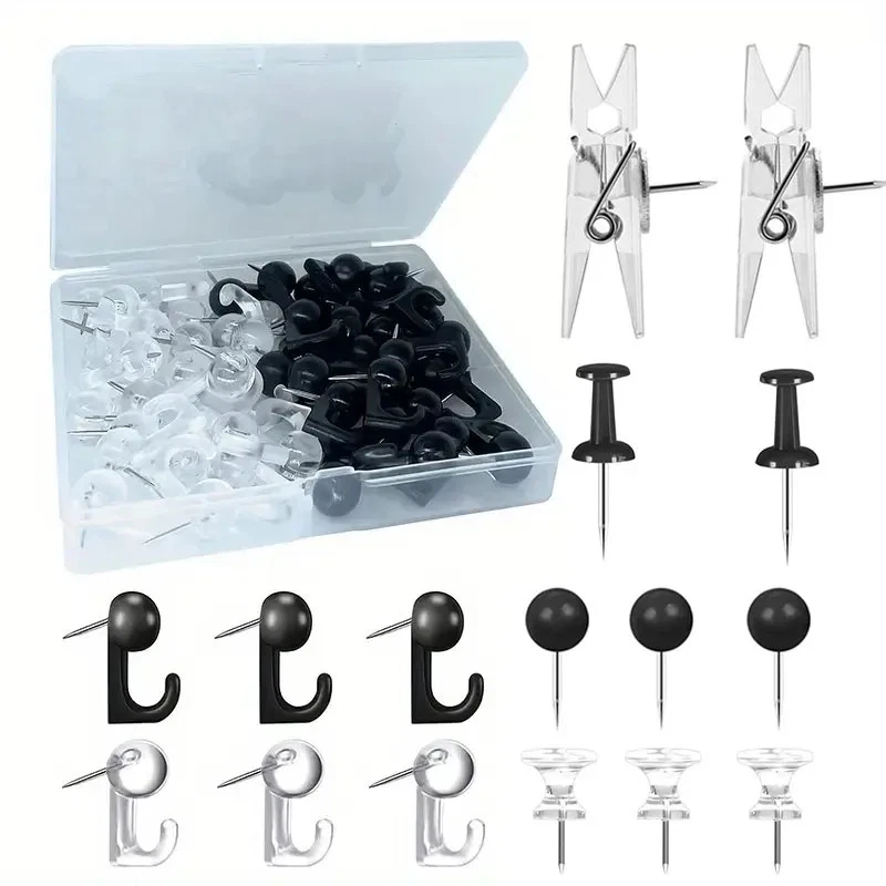 Metall-Push Pin Clip Set Mehrzweck dekorative Reißzwecken für Korkwand - Bild 2 von 4