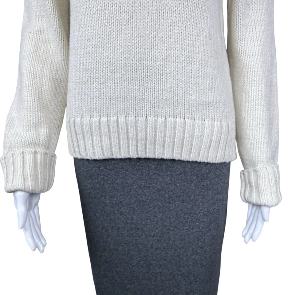 Suéter Jenni Kayne Clásico Cuello Alto Pequeño Tranquilo Lujo Dinero Antiguo Minimalista Foto 2 de 4