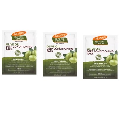 Palmer's Olive Oil Deep Conditioner With Vitamin E For Frizz Prone Hair, 3 Pack