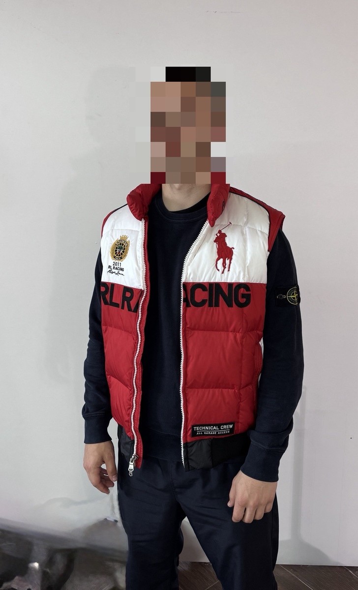 Ralph Lauren 2011 RL Racing Italy Big Pony Puffer Vest Gillet L-XL