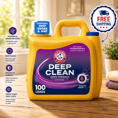 #ad #ad ARM amp; HAMMER Laundry Detergent Radiant Burst 150 fl oz 100 Loads Free Shipping $27.99