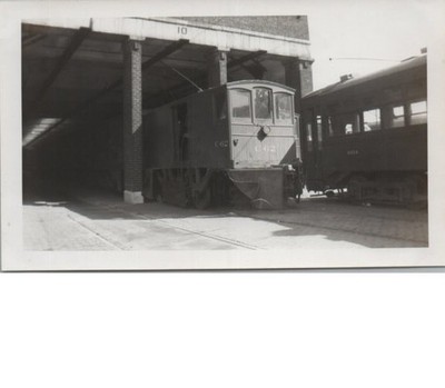 Philadelphia Transit Company Luzerne Car Barn Pennsylavnia 1947 Photo 3.5 x 5.75