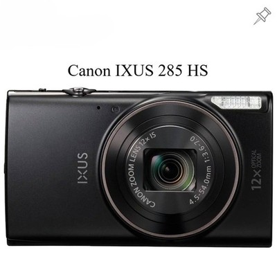 Canon IXUS 285 HS Digital Camera 12X Optical Zoom 20.2 MP Face Detection Black