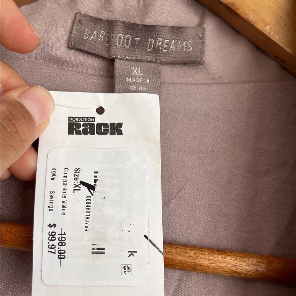 Barefoot Dreams Robe Soft Lavender XL - Image 4 of 4