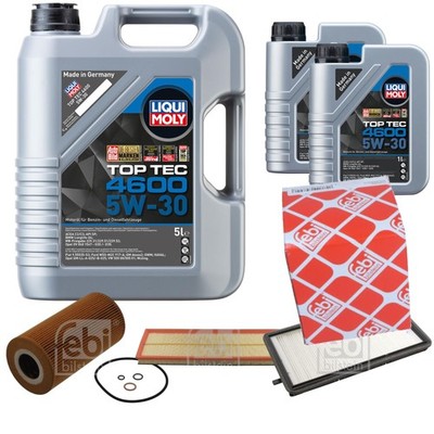 FEBI BILSTEIN Inspektionspaket 7L Liqui Moly Top Tec 4600 5W-30 für BMW 3er E36