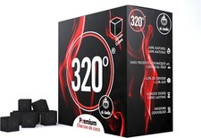 320  4kg Premium Hookah Shisha Coconut Charcoal Coal 26mm Cubes for BBQ -...