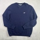 Holderness & Bourne Blue Pullover Long Sleeve Sweater Tailored Fit Men's L