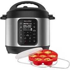 Instant Pot 6QT Multi-Cooker Rice Cooker Black 6qt 9-in-1 Pressure Bundle Multi