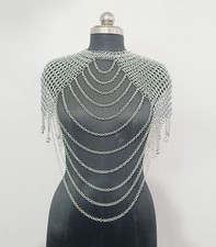 Handmade Aluminum Chainmail Top Butted 10mm Ring Medieval Armor Cosplay Costume