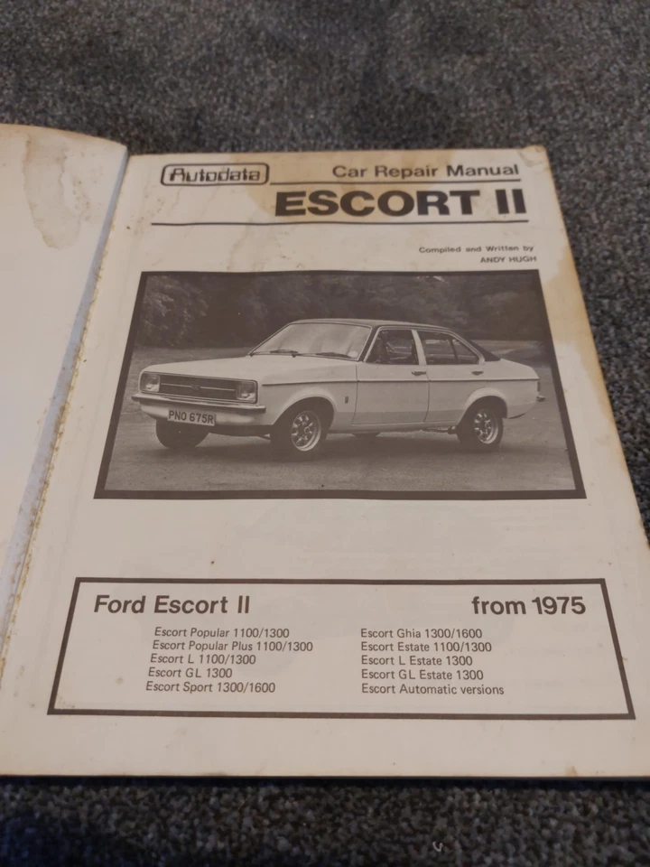 Autodata Car Repair Manual - Escort Mark II 1975-1980 - Image 2 of 4