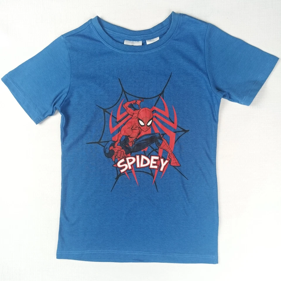 Marvel Spiderman Pyjama Set Boys Size 6 Short Sleeve Top & Shorts Licensed New - image 3 of 4