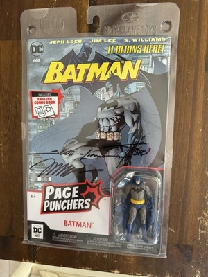 3x Signed Jim Lee, Williams, Sinclair Page Punchers DC / McFarlane Batman #608