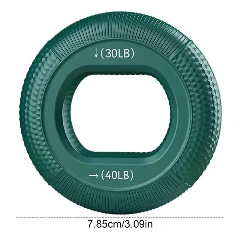 Anillo de agarre de silicona para dedos agarre de mano entrenador de fuerza ejercicio de muñeca Foto 2 de 4