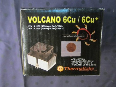ThermalTake Volcano 6Cu AMD/Intel Heatsink/Cooling Fan w/Copper Base  - NOS