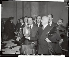 Felix Frankfurter leaves morning session of Senate Judiciary Commit- Old Photo
