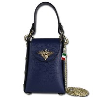 Florence UmhäNgetasche Biene Damen Handtasche Echtleder Dunkelblau OTF813B