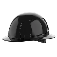 Milwaukee Black Full Brim Vented Hard Hat With 6Pt Ratcheting Suspension Type 1