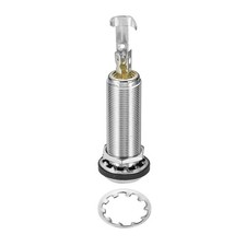 (6.35mm)1/4" Guitar Jacks Stereo Barrel Endpin Jack, Chrome Plated