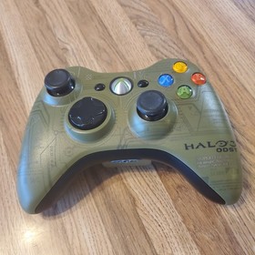 Official Xbox 360 Halo 3 ODST Limited Edition Wireless Controllers. Pair