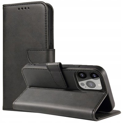 HURTEL WALLET CASE MIT KLAPPE FÜR IPHONE 15 PRO MAGNETHÜLLE MIT STANDFUNKTION