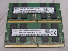 32GB KIT - 2x SK Hynix Samsung 16GB 2Rx8 PC4-2666V DDR4 SODIMM Laptop Memory RAM