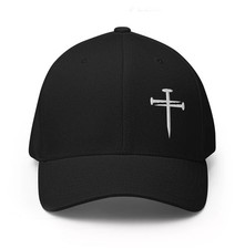 Three Nails Cross Hat Flex Fit Christian Hats for Men Women Religious Cap 2025