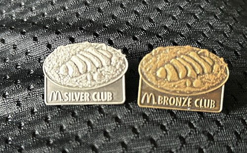 Vintage McDonalds SILVER and BRONZE Club Pins Lot