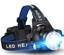 Waterproof Headlamp Rechargeable LED Headlight Head Torch USB Line Lamp in UK
