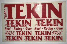 TEKIN Racing Gear Red Decal Sticker 3 1/4  X 5 1/4  RC Car Vintage New