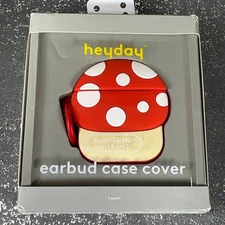 Heyday Earbud Case Cover for AirPods Pro Gen 1 Gen 2 Mushroom Silicone