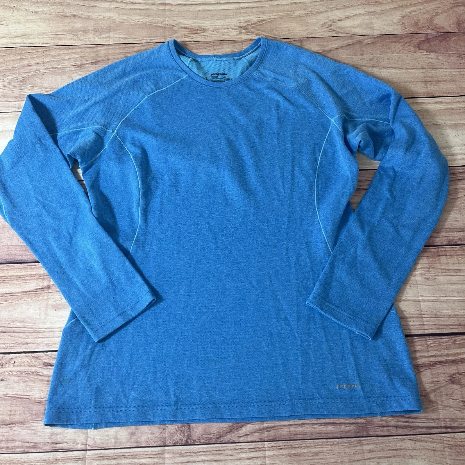 Patagonia Capilene 3 Midweight Base Layer Long Sleeve Top Womens M Blue Gorpcore
